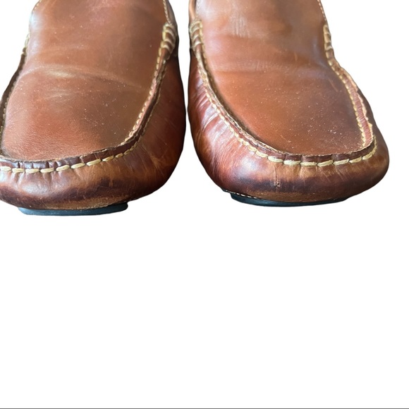 Cole Haan Men Leather Brown Moccasin Driver Slip On Shoe Sz 10 - Picture 8 of 12